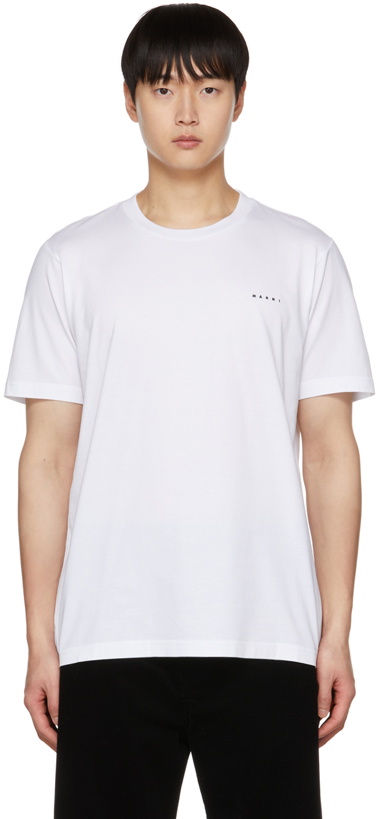 Photo: Marni White Embroidered T-Shirt