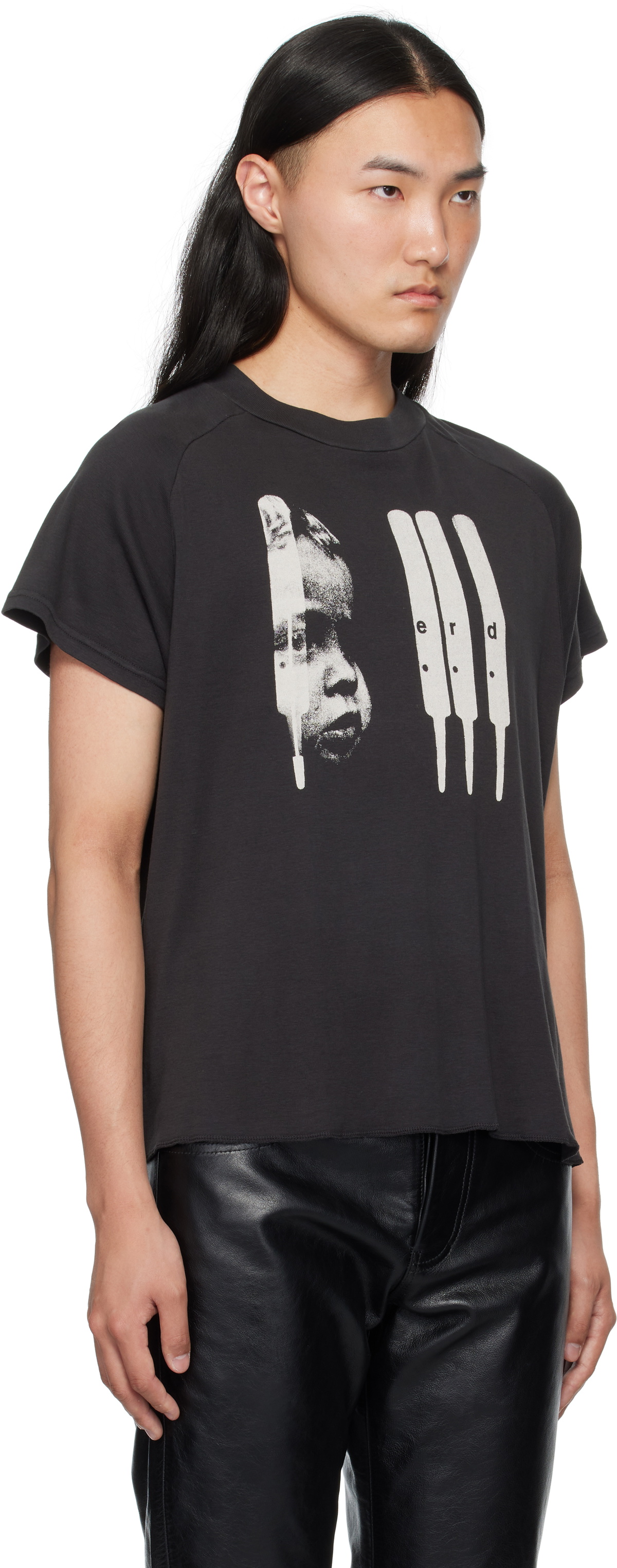 Enfants Riches Déprimés Black 'ERD' Baby Raglan T-shirt