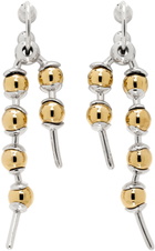 Lorette Colé Duprat SSENSE Exclusive Silver & Gold Chapelet Earrings