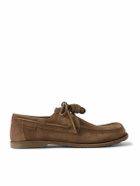 LOEWE - Paula's Ibiza Campo Suede Boat Shoes - Brown