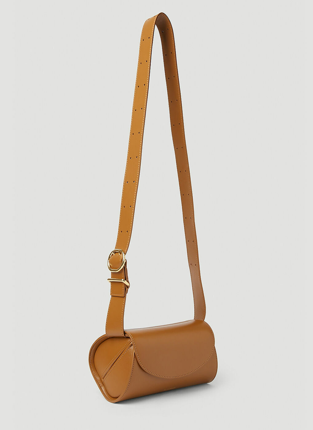 Jil Sander - Cannolo Mini Shoulder Bag in Brown Jil Sander