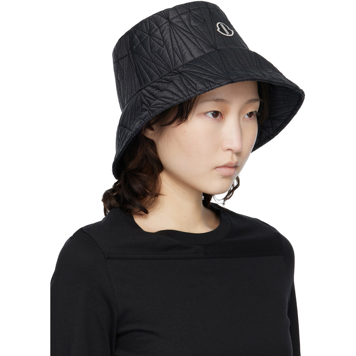 Rick Owens Moncler + Rick Owens Black Bucket Hat
