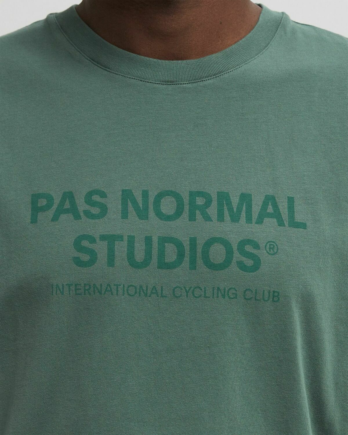 Pas Normal Studios Off-Race Logo Tee Green Mens Shortsleefe