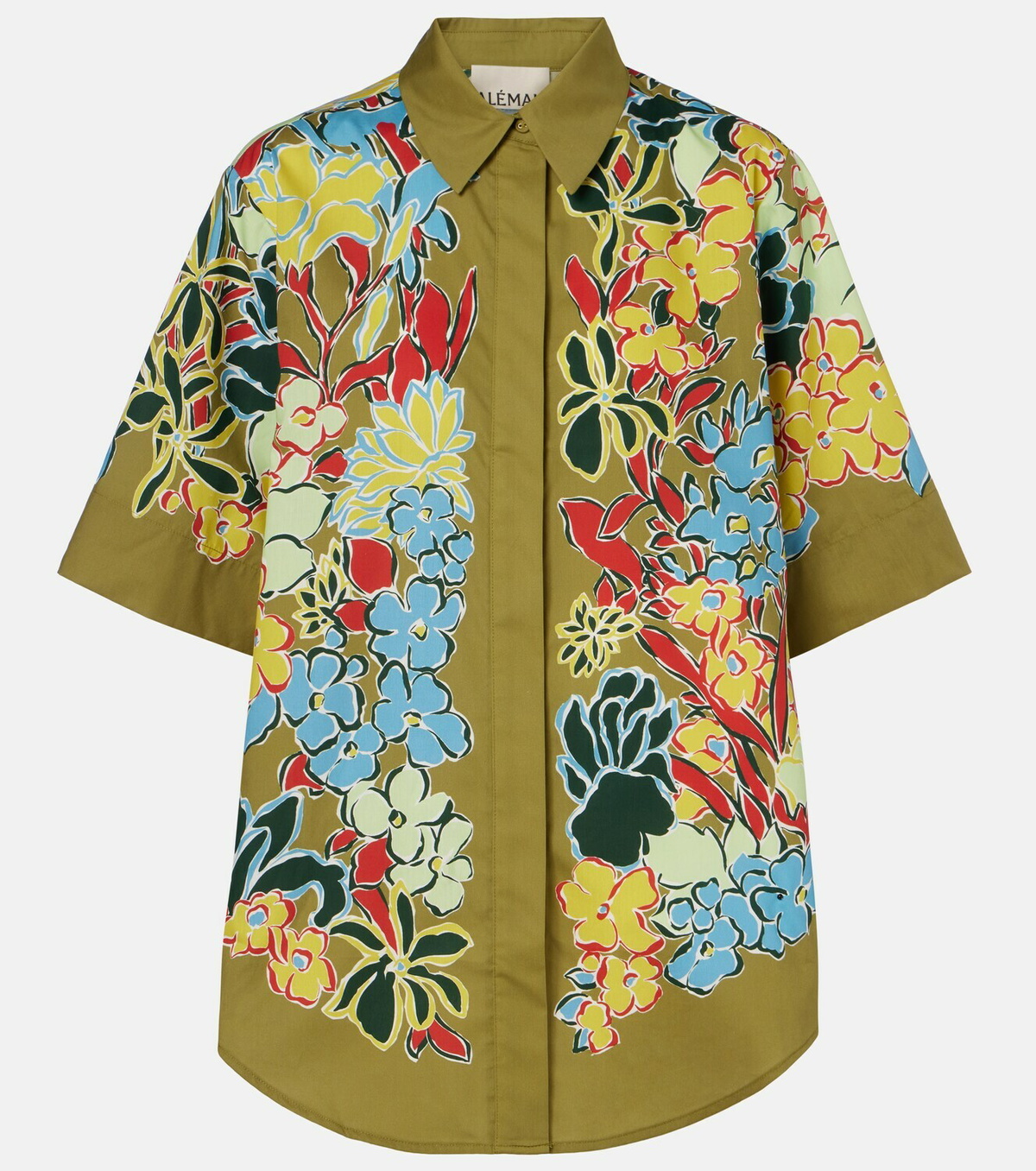 Alémais Solstice floral cotton-blend shirt