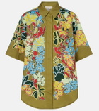 Alémais Solstice floral cotton-blend shirt