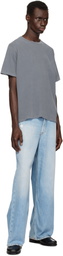 John Elliott Navy Folsom Cropped T-shirt