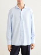 Peter Millar - Excursionist Flex Slim-Fit Striped Cotton-Blend Shirt - Blue
