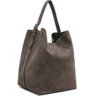 TOTEME Gray Belted Suede Tote
