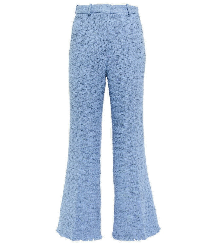 Photo: Oscar de la Renta High-rise flared tweed pants