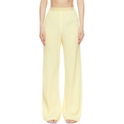 WARDROBE.NYC Beige Crepe Bias-Cut Trousers