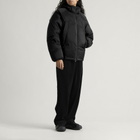 Y-3 Men's Hooded Puffer Jacket in Black