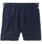 Orlebar Brown - Norwich Slim-Fit Linen Shorts - Men - Navy