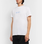 A.P.C. - Logo-Print Organic Cotton-Jersey T-Shirt - White