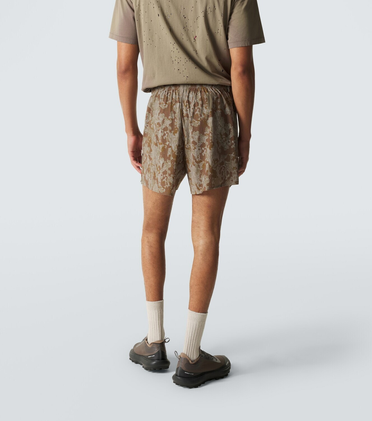 Satisfy Space-O 5 printed running shorts