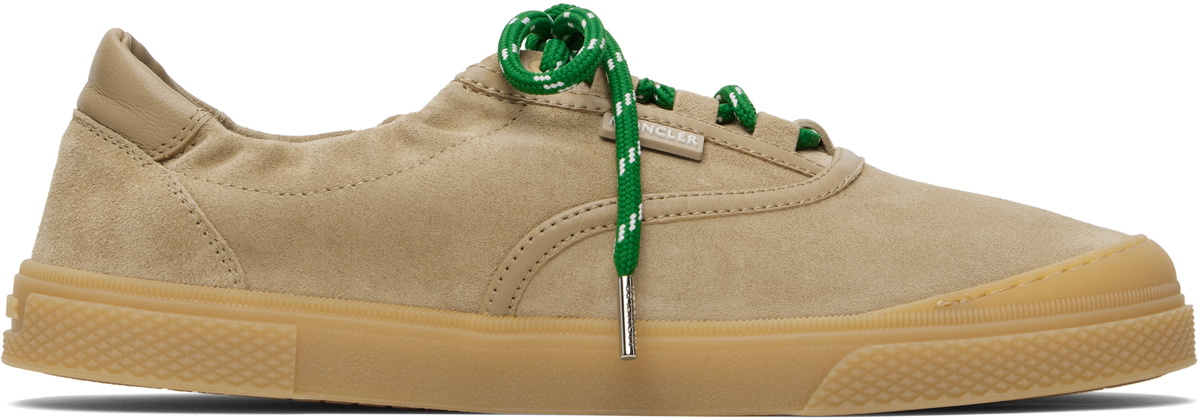 Moncler Beige Vera Leisure Suede Sneakers