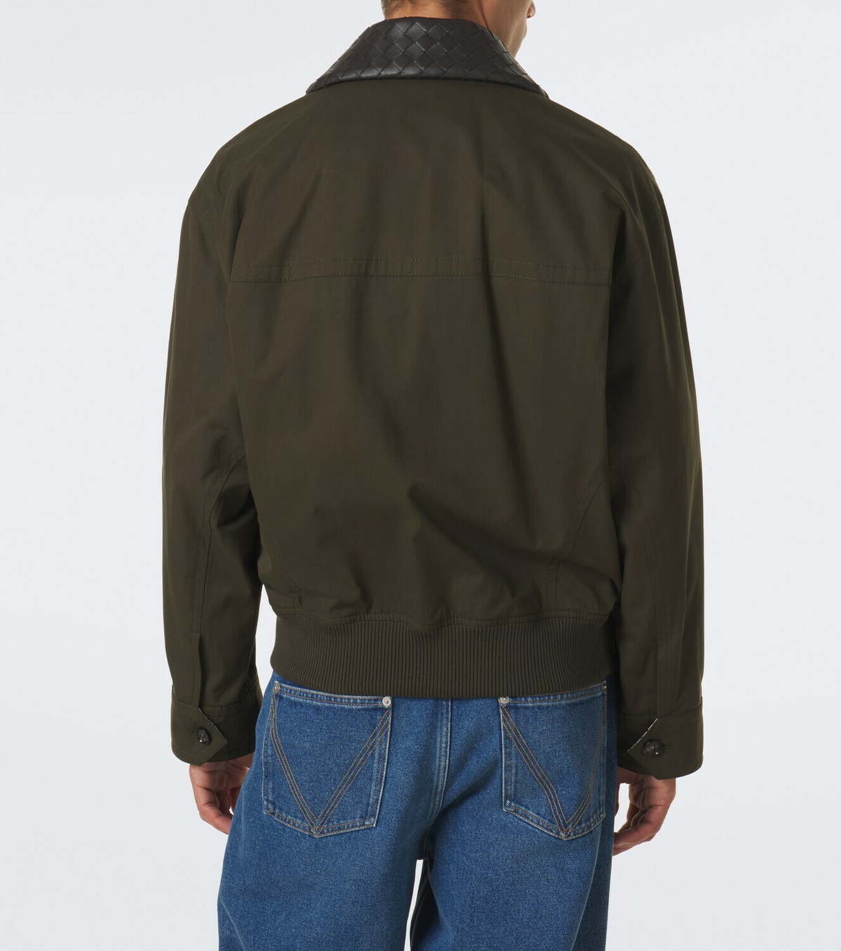 Bottega Veneta Intrecciato cotton twill blouson jacket