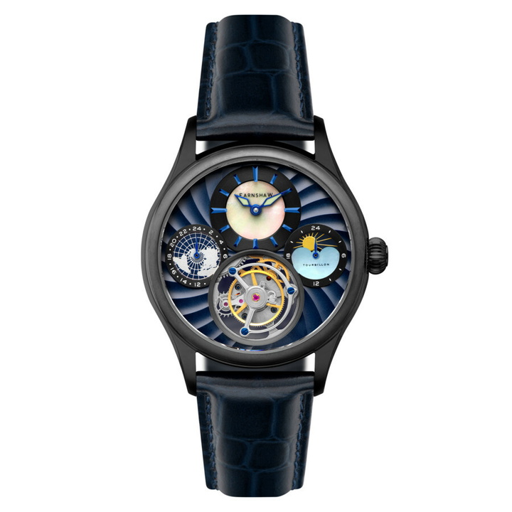 Photo: Thomas Earnshaw Celestial Huggins Blue Dial Mens Watch ES-8261-0B