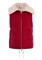 Varley Brock Quilted Shell Gilet Red
