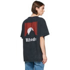 Rhude Black Moonlight Logo T-Shirt