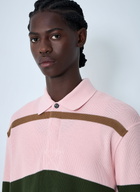 Bottega Veneta Jumbo Cotton Pique Stripe Polo Shirt