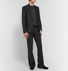 AMIRI - Slim-Fit Embroidered Velvet Suit Jacket - Black