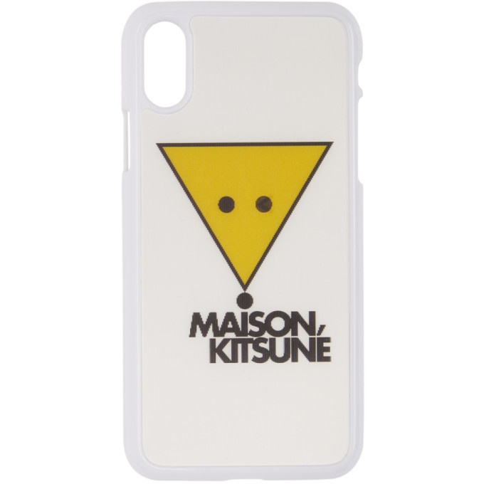 Photo: Maison Kitsune White Winking Hologram Fox iPhone X Case