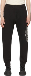 Alexander McQueen Black Graffiti Lounge Pants