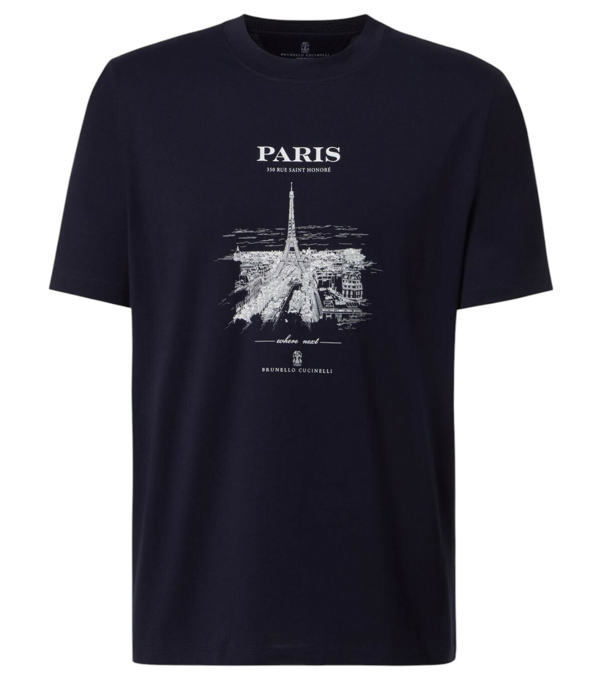 Brunello Cucinelli Printed cotton jersey T-shirt Brunello Cucinelli