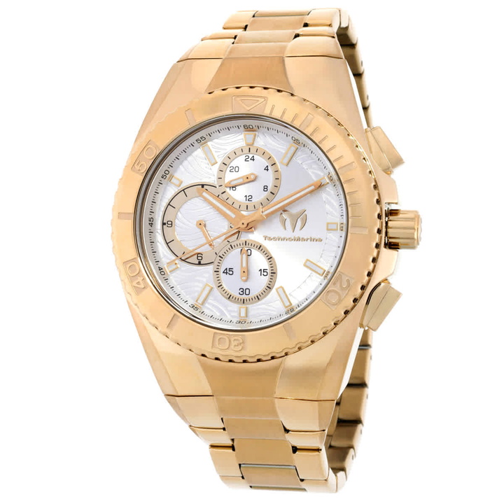 Photo: Technomarine Manta Chronograph Quartz Silver Dial Mens Watch TM-224022