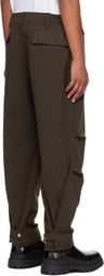 Karmuel Young Brown Biker Trousers