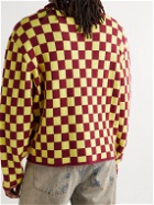 The Elder Statesman - Checked Cashmere Sweater - Yellow