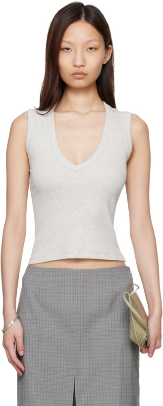 Photo: FLORE FLORE Gray Dewi Tank Top