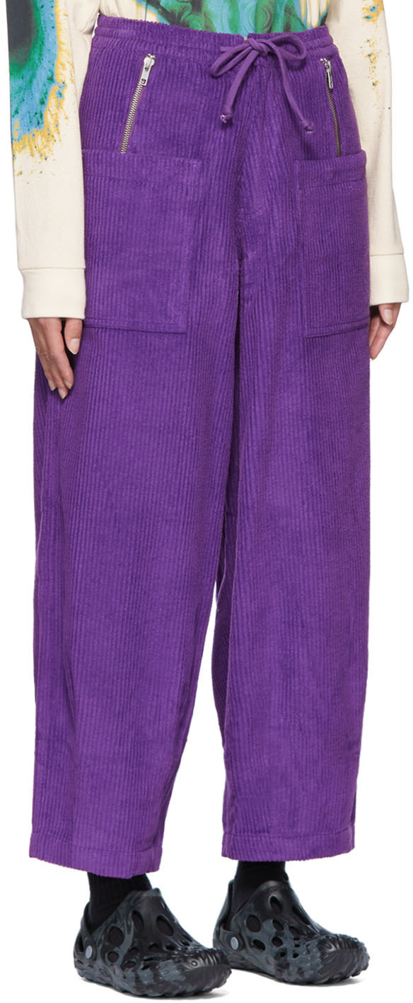 Gentle Fullness Purple Organic Cotton Trousers