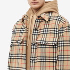 Burberry Men's Calmore Wool Check Shirt Jacket in Archive Beige