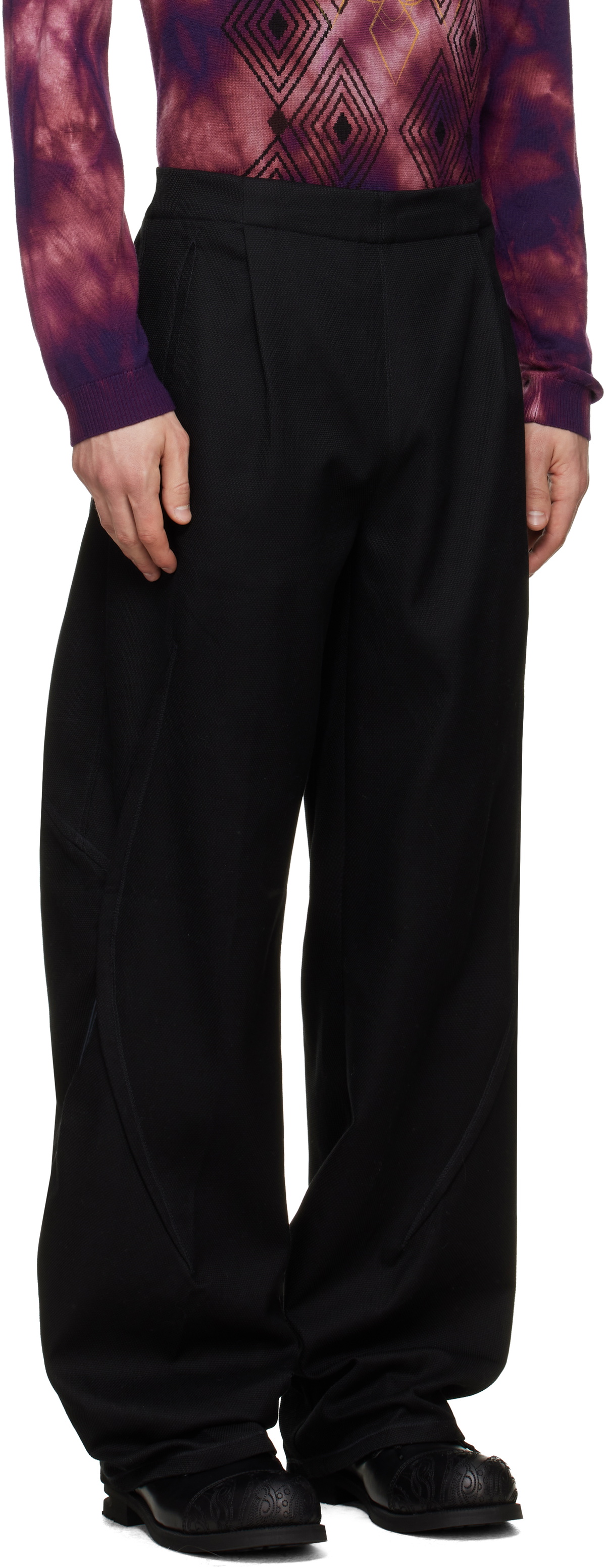 Kiko Kostadinov Black Vig K-Dart Trousers