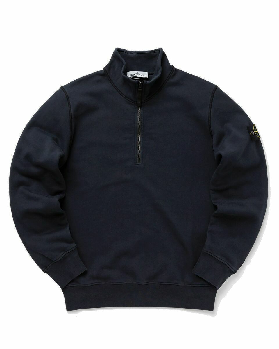 Photo: Stone Island Sweat Shirt Blue - Mens - Half Zips