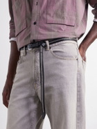 Monitaly - Extra Long Clincher 1.5cm Studded Leather Belt