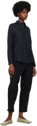 Sunspel Black Button Shirt