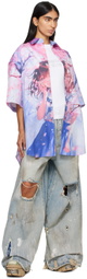 VETEMENTS Blue & Pink Anime Shirt