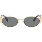 Versace Gold Medusa Biggie Sunglasses