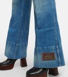 Gucci - Embroidered flared jeans