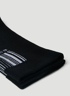 VTMNTS - Barcode Socks in Black