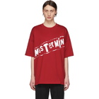 mastermind WORLD Red Graffiti Logo T-Shirt