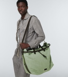 Giorgio Armani - Leather-trimmed canvas tote bag