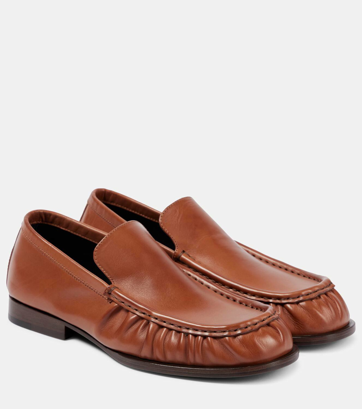 Dries Van Noten Women's Leather Loafer Brown