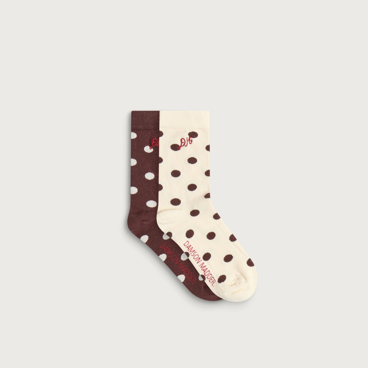 Damson Madder Women's Spot Socks - 2 Pack in Multi