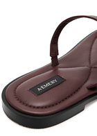 A.emery Turi Leather Sandals Maroon