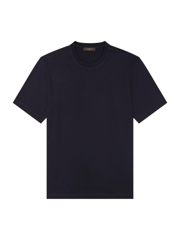Photo: Slowear - Cotton and Silk-Blend Jersey T-Shirt - Blue