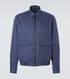 Brioni Linen and cotton blouson jacket