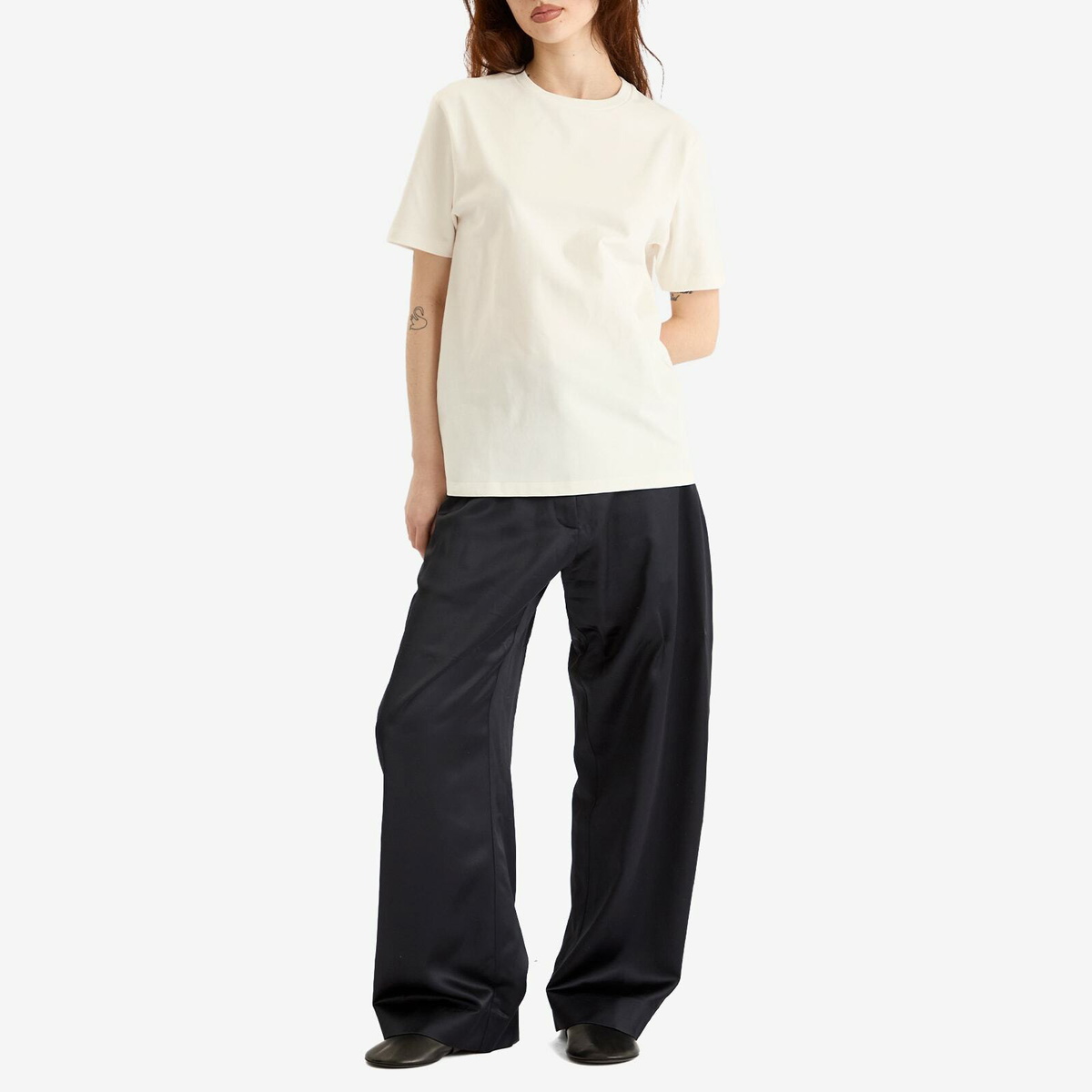 Jil Sander+ Women's Back Patch T-Shirt in Porcelain